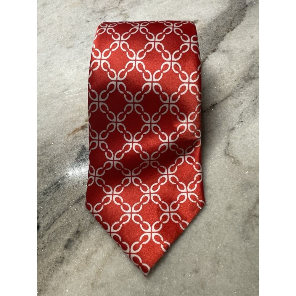 Kahn's Limited Edition Tie Red White Chain Happy Father's Day Quality Meats